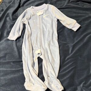 Nike Soft Blue Kids Footie One Piece